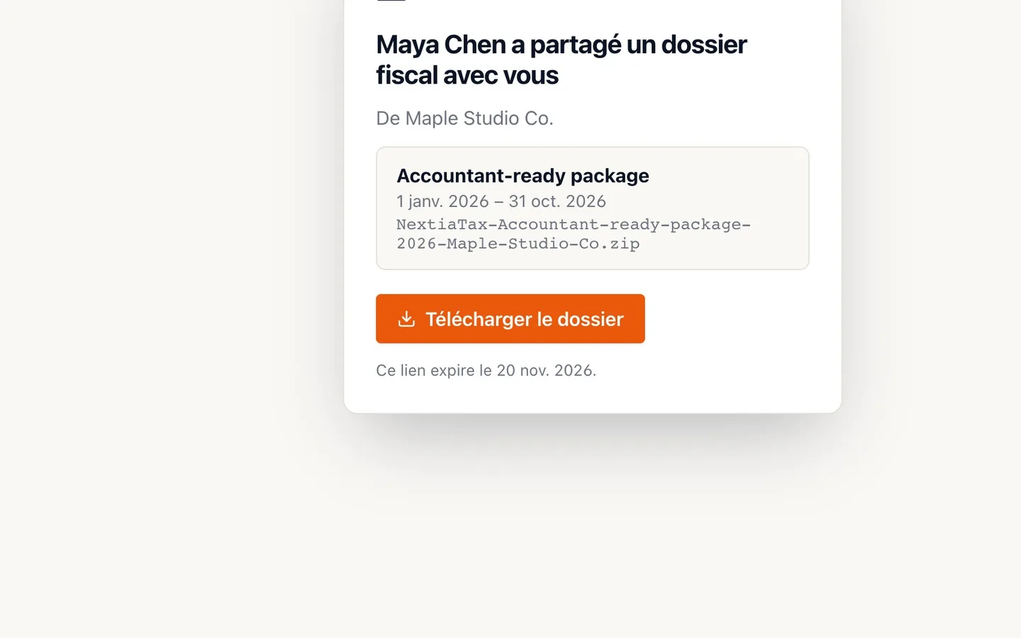 Step 12: Il sélectionne Télécharger le dossier. C'est tout.