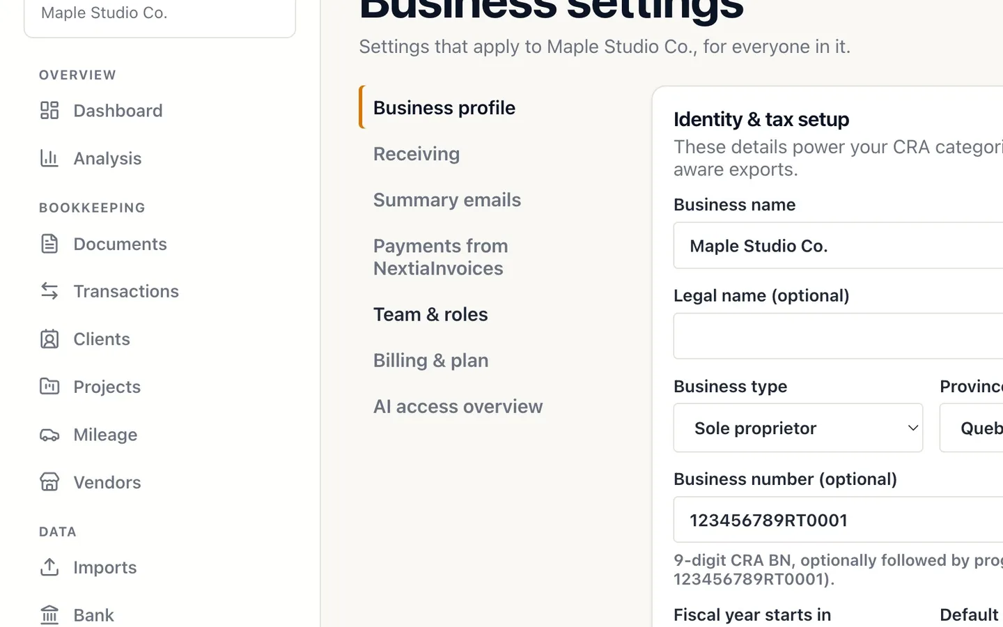 Step 2: Select Team & roles.