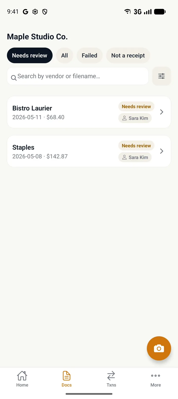 Step 2: Tap a document to open it.