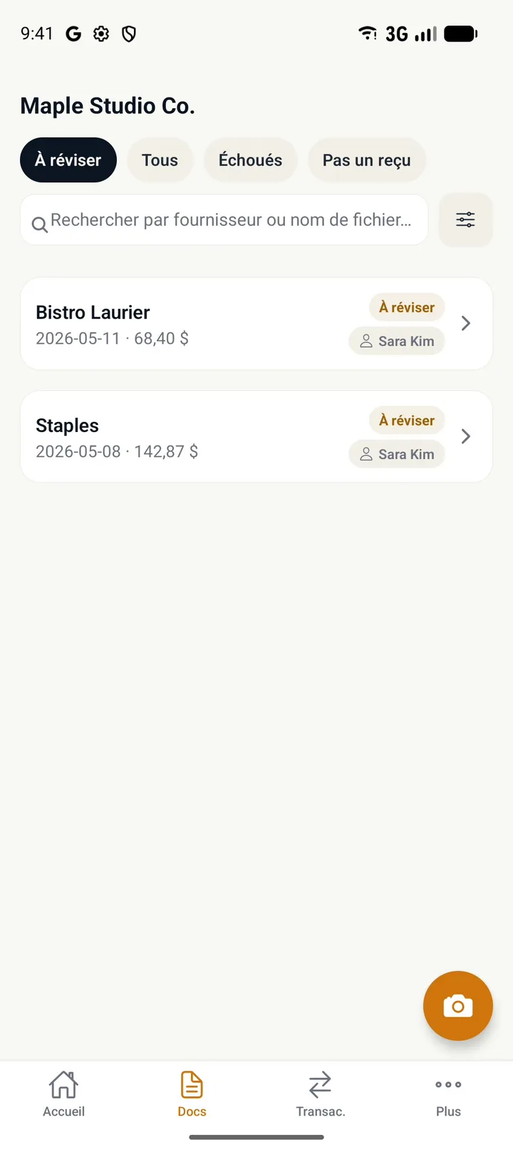 Step 2: Touchez un document pour l'ouvrir.