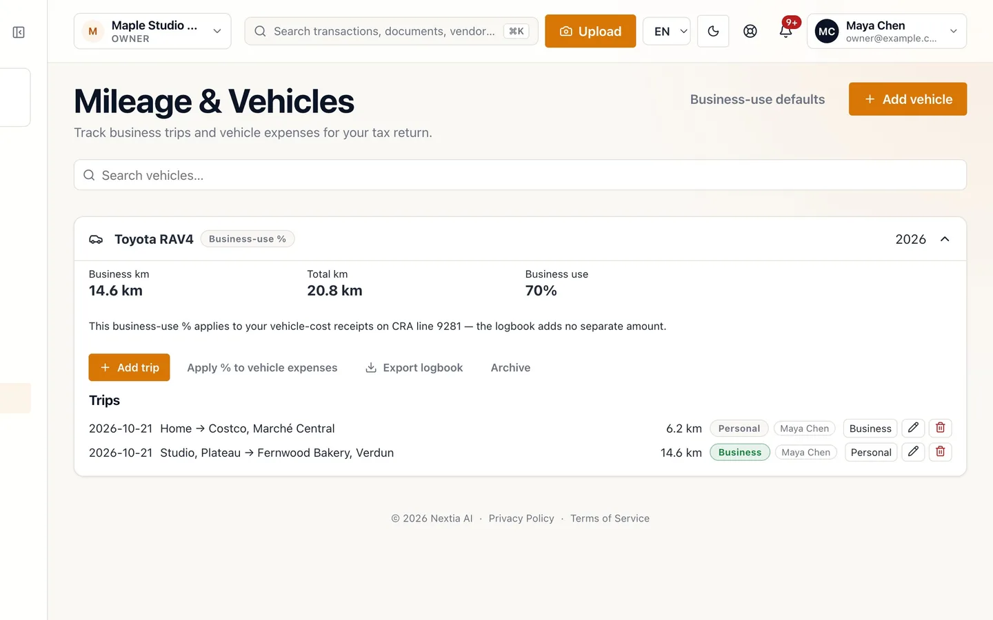 Step 8: Check your Business use.