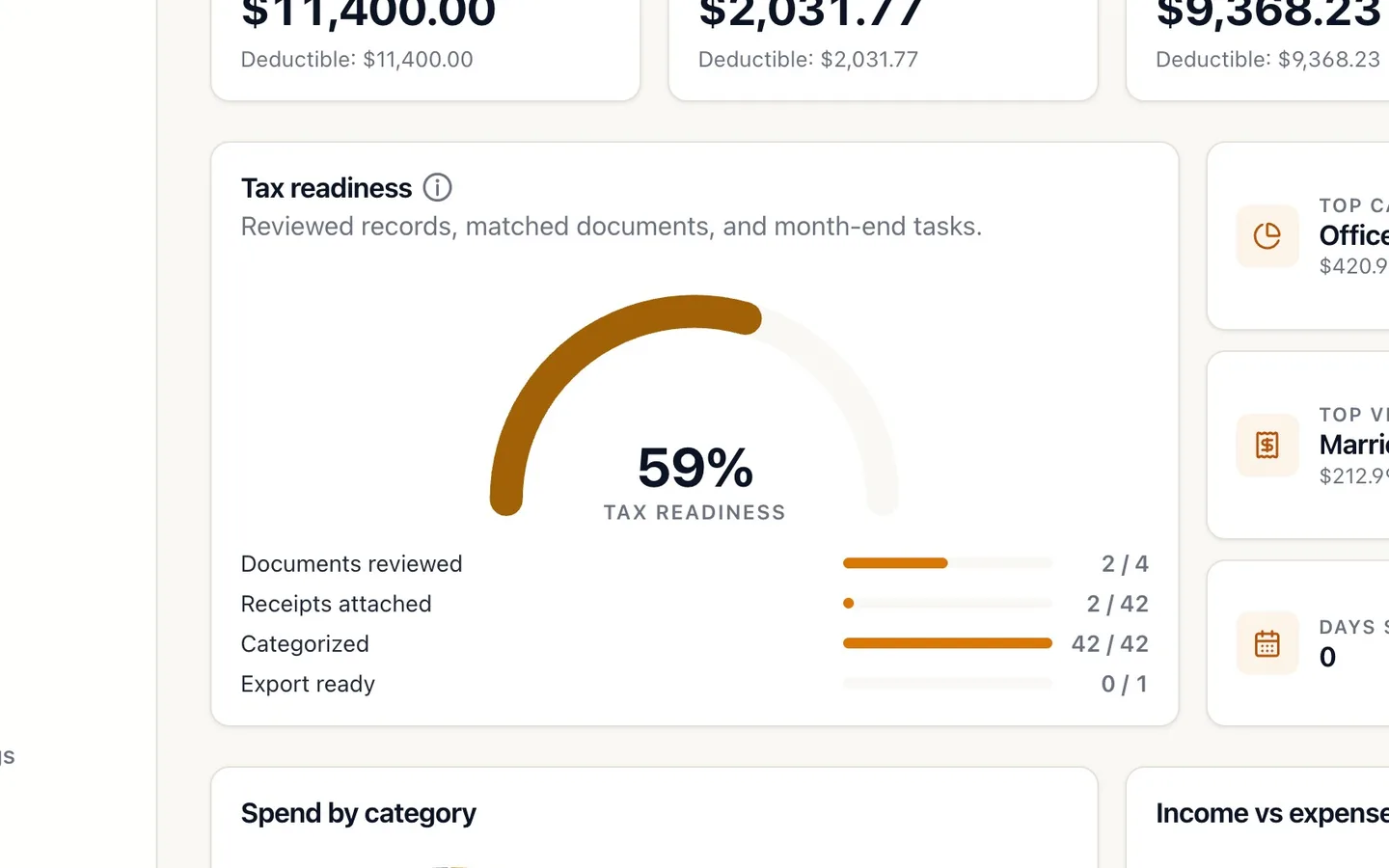 Step 4: Check Tax readiness.
